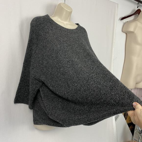 Peruvian Connection Royal Alpaca Sweater Womens XL Gray Oversized Boxy Cozy - Picture 4 of 13